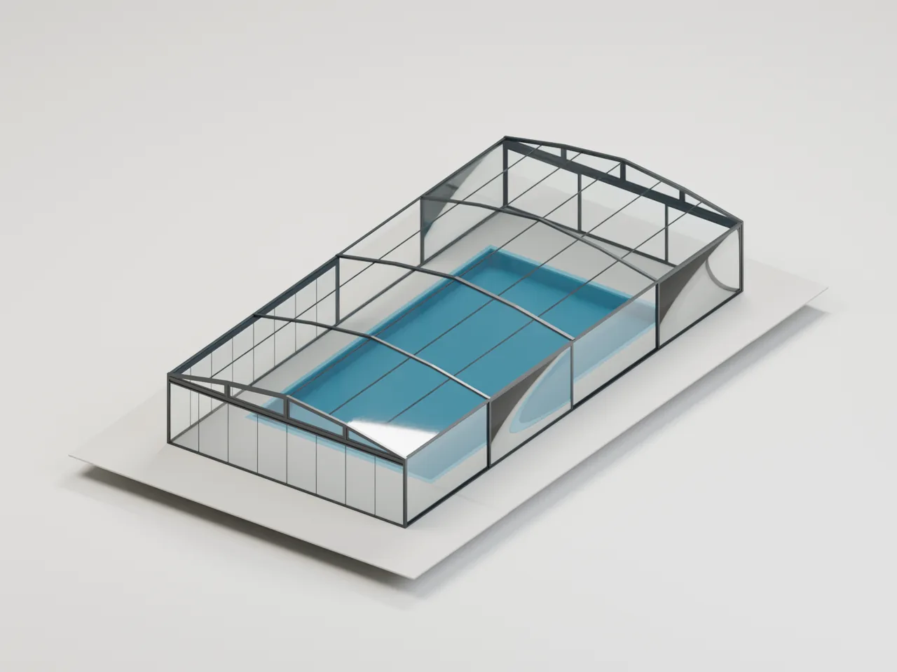 Galaxisis telescopic pool enclosure model
